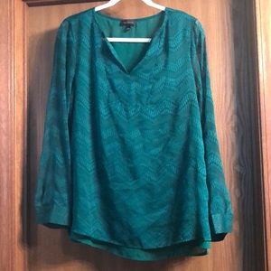 Emerald green women’s blouse